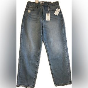 GOOD AMERICAN Straight Leg high waisted  PETITE GGP953T SIZE 8/29